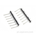 Conector de cabeçalho de pino de 2,54 mm em ângulo reto SMT
